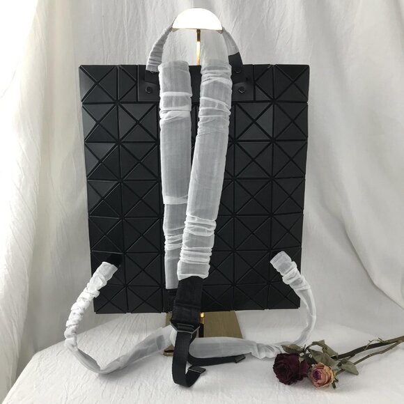 NEW BAO BAO ISSEY MIYAKE FLAT PACK Backpacks In Black - Picture 3 of 11